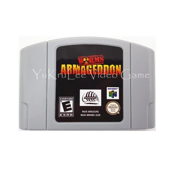 

Worms Armageddon 64 Bit Video Game Cartridge Card for Nintendo 64 Console English Language EUR PAL Version