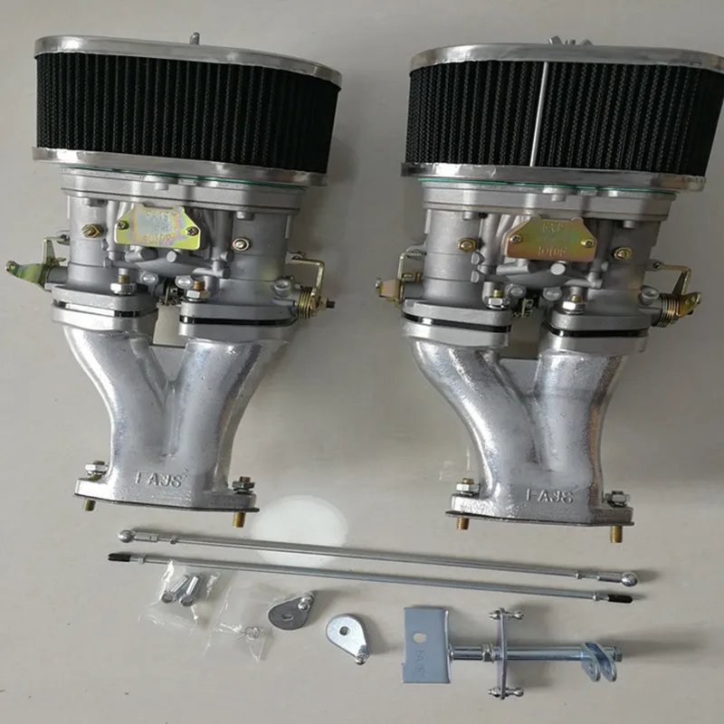 SherryBerg-DUAL-CARB-TUNDED-TYPE1-Doppelvergaseranlage-44-IDF-FAJS-Vergaser-for-VW-K-fer-Bus-for