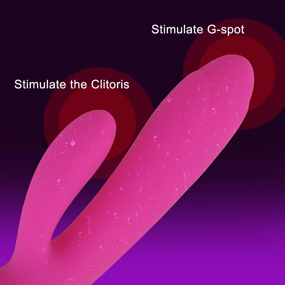 Heating Rabbit Vibrator With G Spot Massager And Clitoris Stimulation_voghion.com