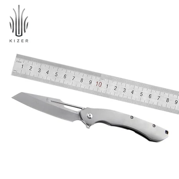 

Kizer hunting knife Raja KI4537 2020 new folding titanium knife for outdoor survival