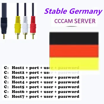 

NEWEST 1 Year Germany cccam clines for Satellite TV Receiver lines WIFI FULL HD DVB-S2 Eroupe 7 lines cccam