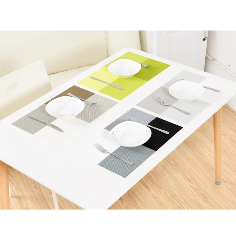 Разноцветные взрывоустойчивые настольные коврики из ПВХ в европейском стиле|table