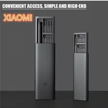 Xiaomi kit chave de fenda de precisão elétrica 2 torque de engrenagem 400 parafuso 1 tipo-c recarregável caso de alumínio magnético ferramentas elétricas