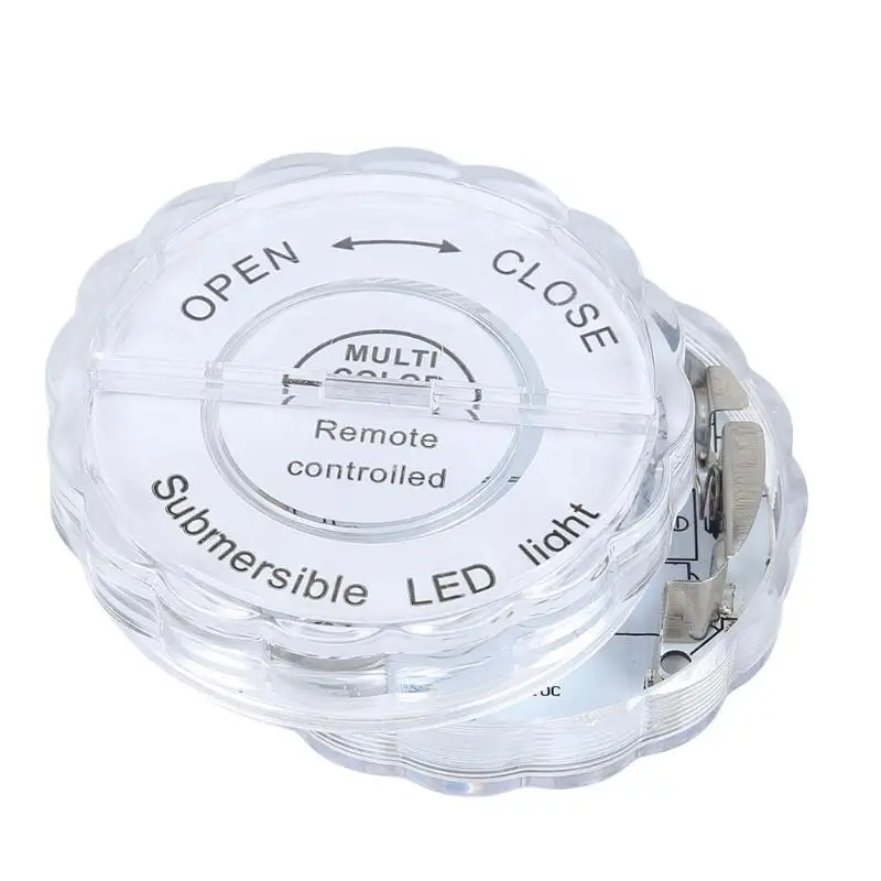 10LED RGB Waterproof Garden Party Light Underwater Night Lamp Remote Control Low Consumption and Energy Saving Underwater Light