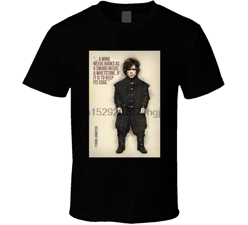 Мужская футболка Tyrion Lannister Got Game Of Thrones Quotes A Mind Needs Books Футболка женская | одежда