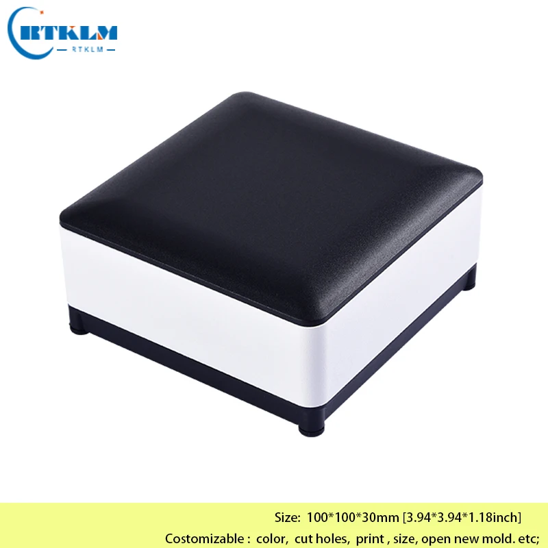 Aluminium metal box DIY junction box aluminium electronic project box diy case housing amplifier enclosure 100*100*30mm