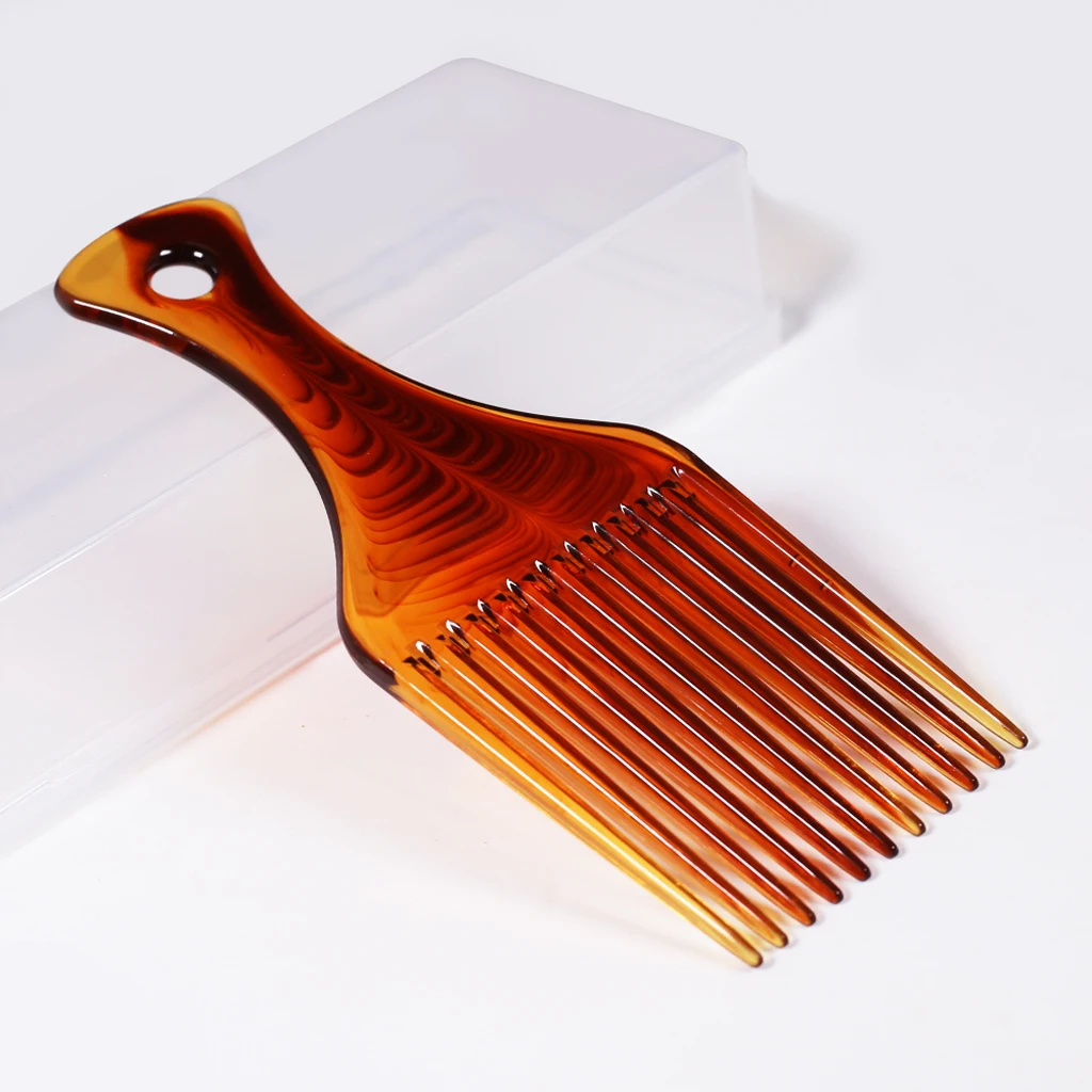 2pcs Hair Pick Comb, Men and Women Smooth Afro Hair Lift Pick Comb for Back Hairstyle - High Quality