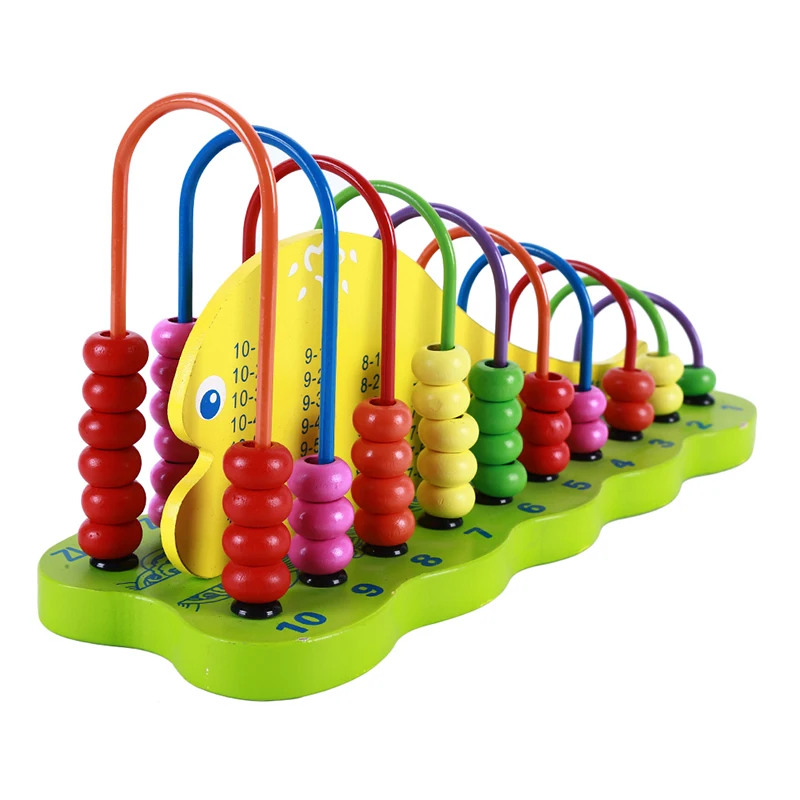 Красочные сложения вычитание расчет стойки Abacus Математика Обучающие игрушки деревянная игра Обучающие деревянные Математические Игрушки