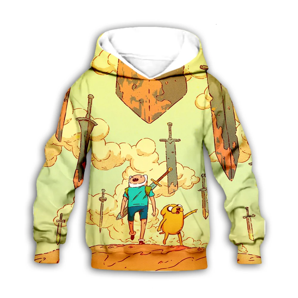 Детский осенний комплект с объемным рисунком из мультфильма Толстовки капюшоном