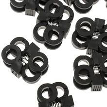 10 шт Пластиковые быстрые шнурки противоскользящая Пряжка для туризма инструмент черный