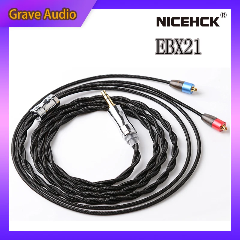 NiceHCK EBX21 специальный посеребренный медный мишура стандартный кабель 3 5/2 5/4 4 мм