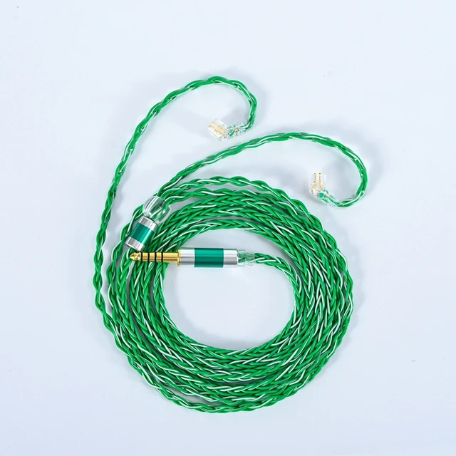 8 Core Mmcx 2.5mm Cable | Cable 16 Cores Mmcx | Green Cable Mmcx
