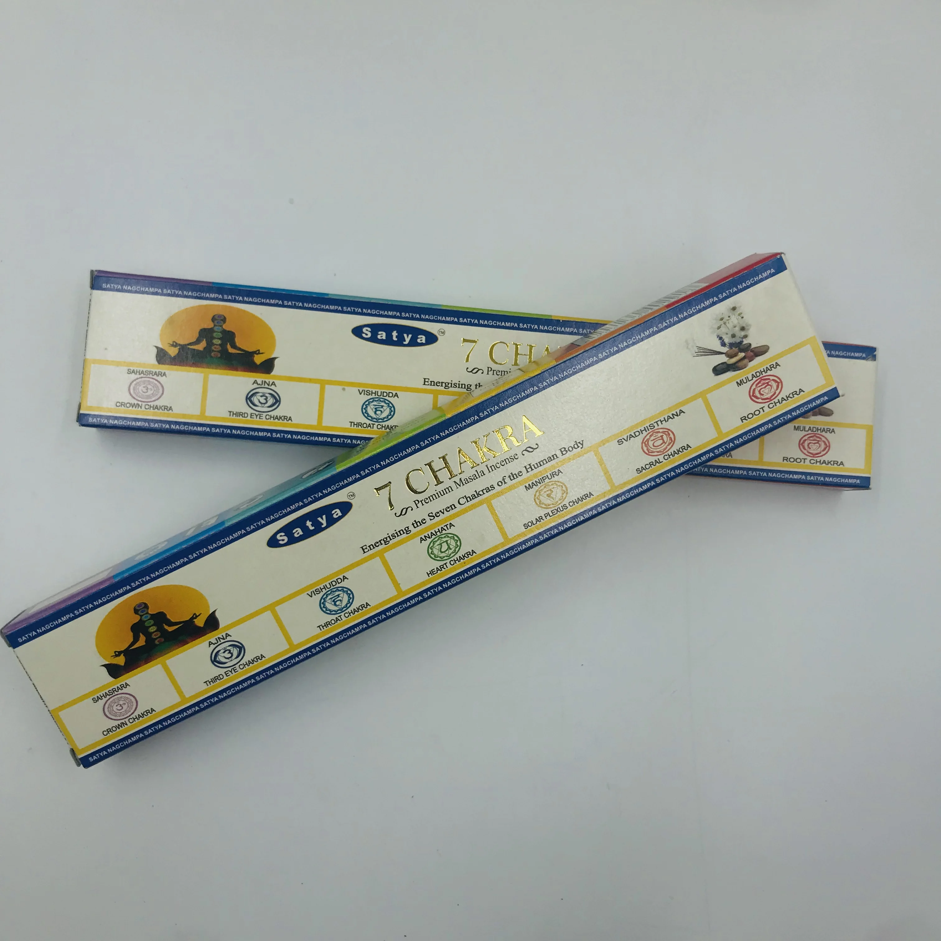 7 Chakra Индийский Satya Nag Champa сандаловое дерево линия аромат очищающий воздух медитация спальня Anshen 12g E - Аромат: 7 Chakra