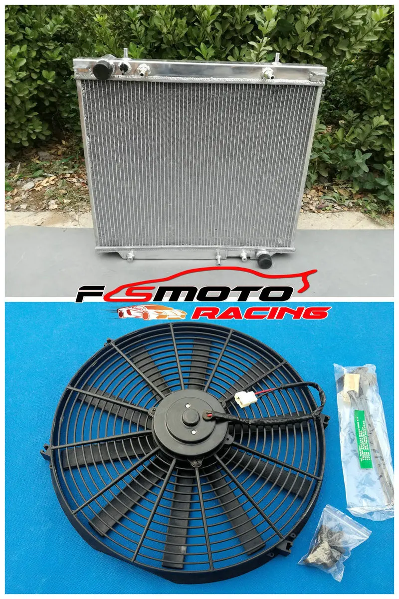 

3 Row Aluminum Radiator+FAN For MITSUBISHI 1994-2005 DELICA SPACE GEAR 2.5 2.8 2 row 94 95 96 97 98 99 00 01 02 03 04