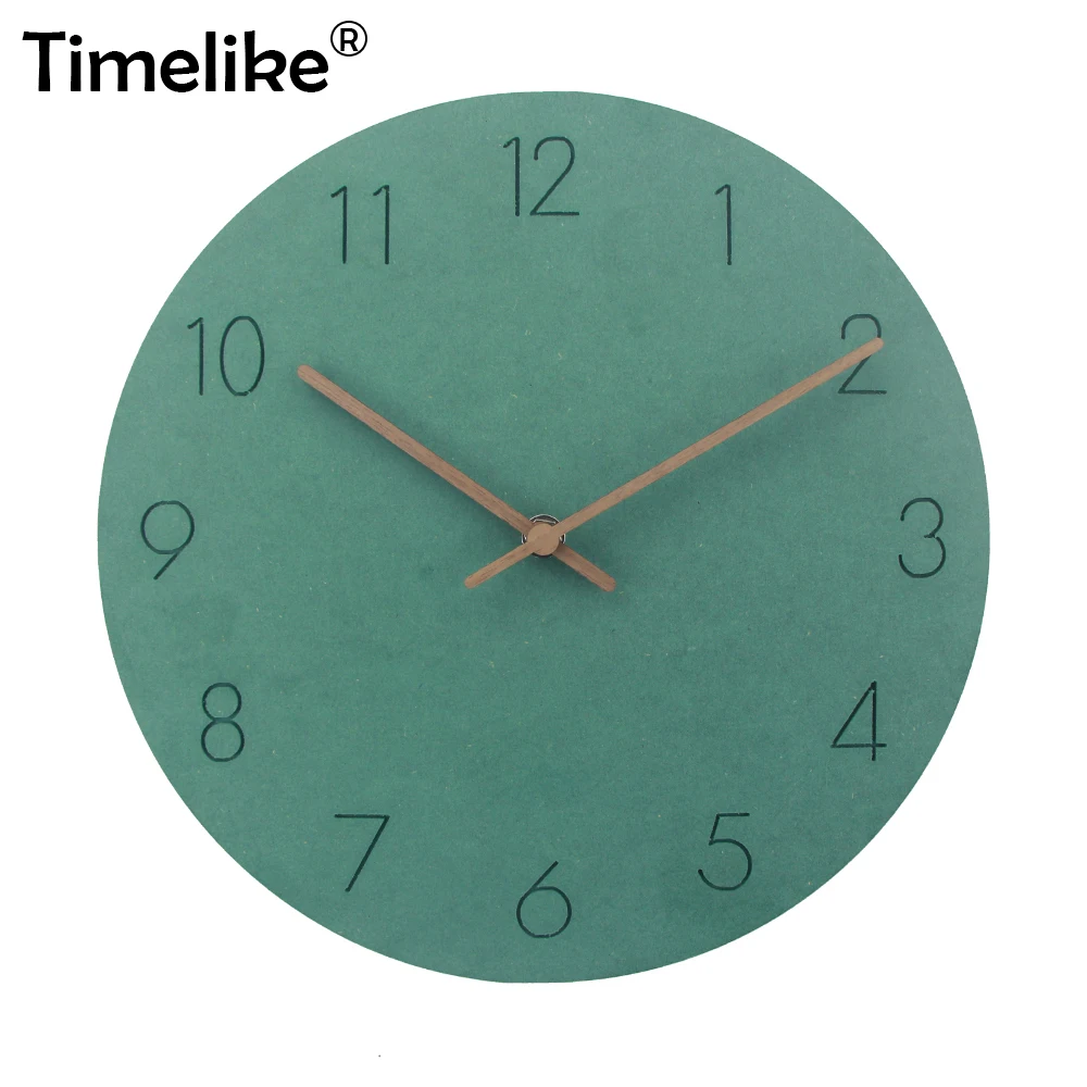 

Wooden Wall Clock Simple Modern Design Vintage Rustic Shabby Clock Quiet Art Watch clock in wall Home Decor Relogio de parede
