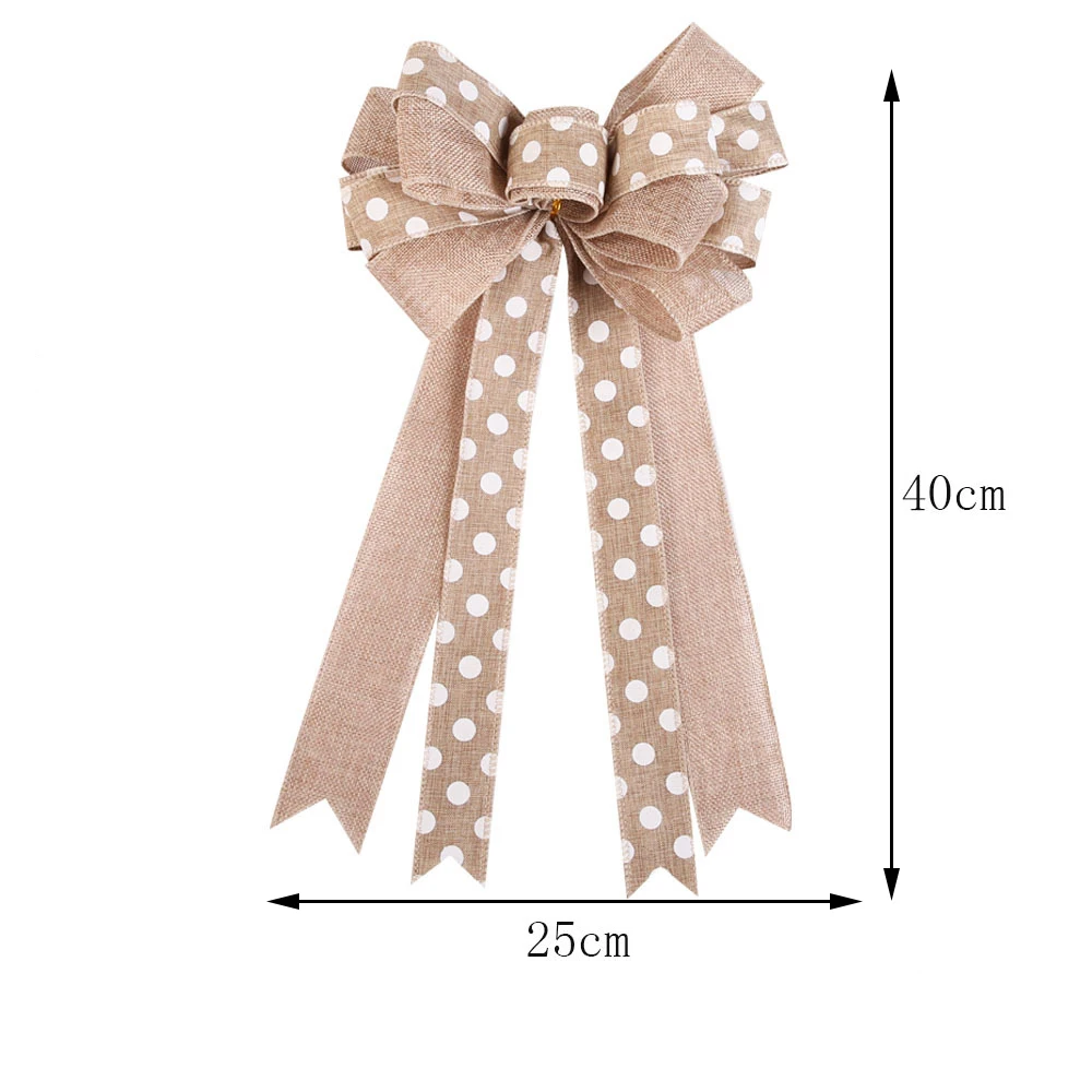 Christmas Bow Christmas Tree Decoration Xmas Ornament Bowknot Party Home Wedding Decoration New Year Ornaments Gift