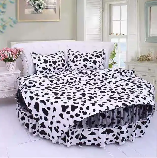 4 шт./комплект кружевные постельные принадлежности для девочек|round bed bedding|round