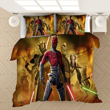 

Film Star Wars Bedding Set Bedroom Decor Boys Men Gift Hypoallergenic Quilt Cover 1PC Duvet Cover with Pillowcase Dropship