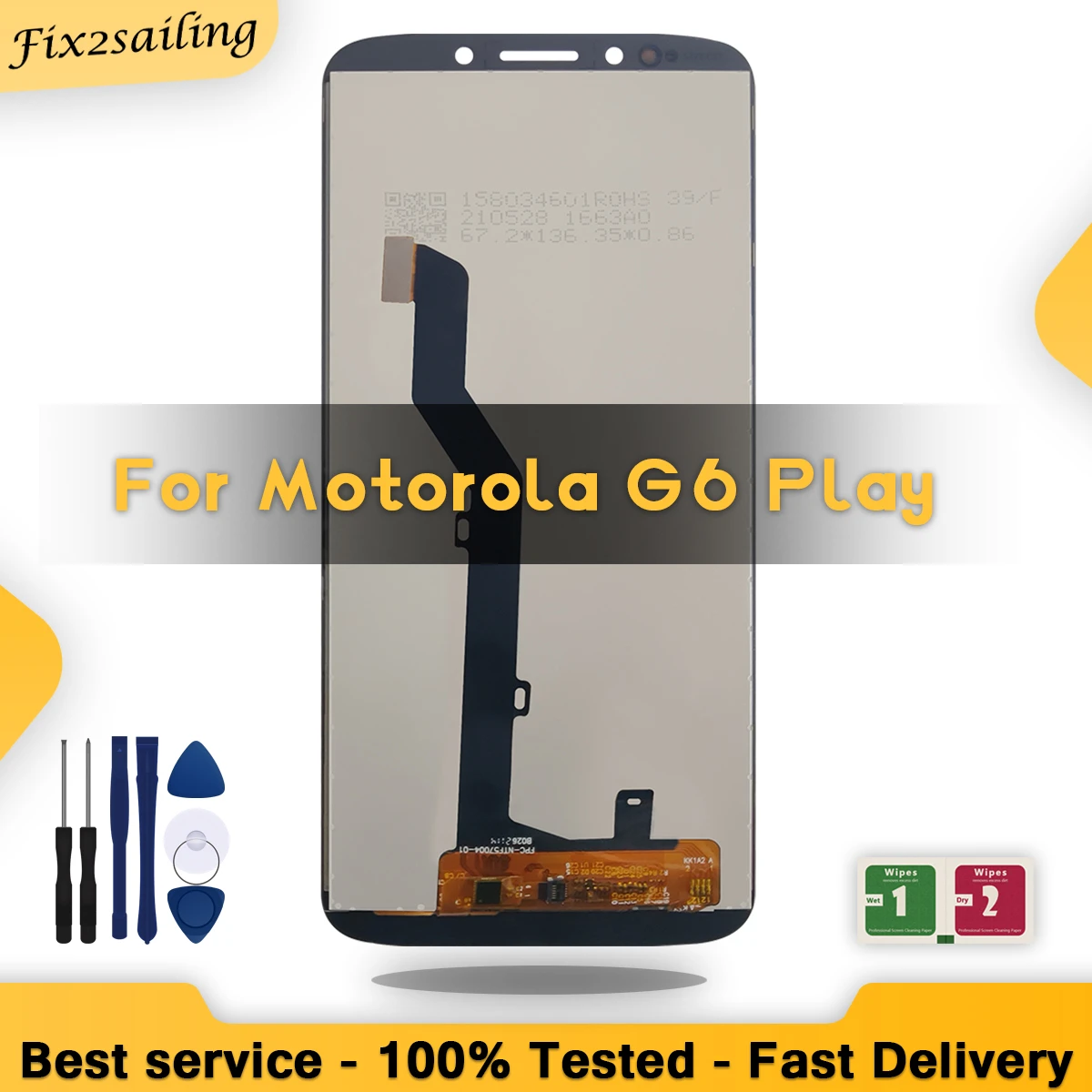 HighQuality NEW LCD For Motorola Moto G6 play XT1922 XT1922-3 LCD Display with Touch Screen Assembly Replace Screen+Tools mobile lcd screen