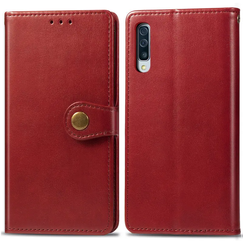 

Luxury PU Leather Case For Samsung Galaxy A50 TPU Silicon Shockproof Phone Cover For Samsung A 50 A30S A50S Magnetic Flip Cases