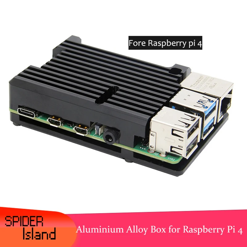 DIY держатель для охлаждения корпус из алюминиевого сплава ЧПУ-коробка Raspberry Pi 4
