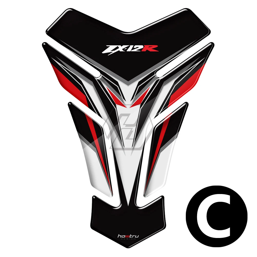 3D защитная накладка на бак мотоцикла Стикеры чехол для Kawasaki Ninja ZX12R ZX-12R наклейки