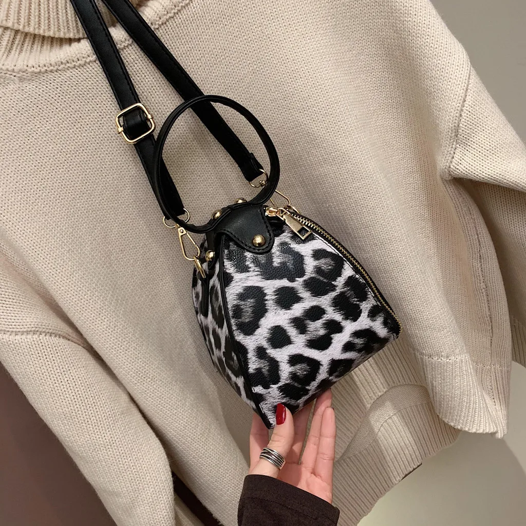 Women Leather Bags Leopard Shopping Bag Crossbody Bags Handle Bags bolsa feminina crossbody bags for women#20