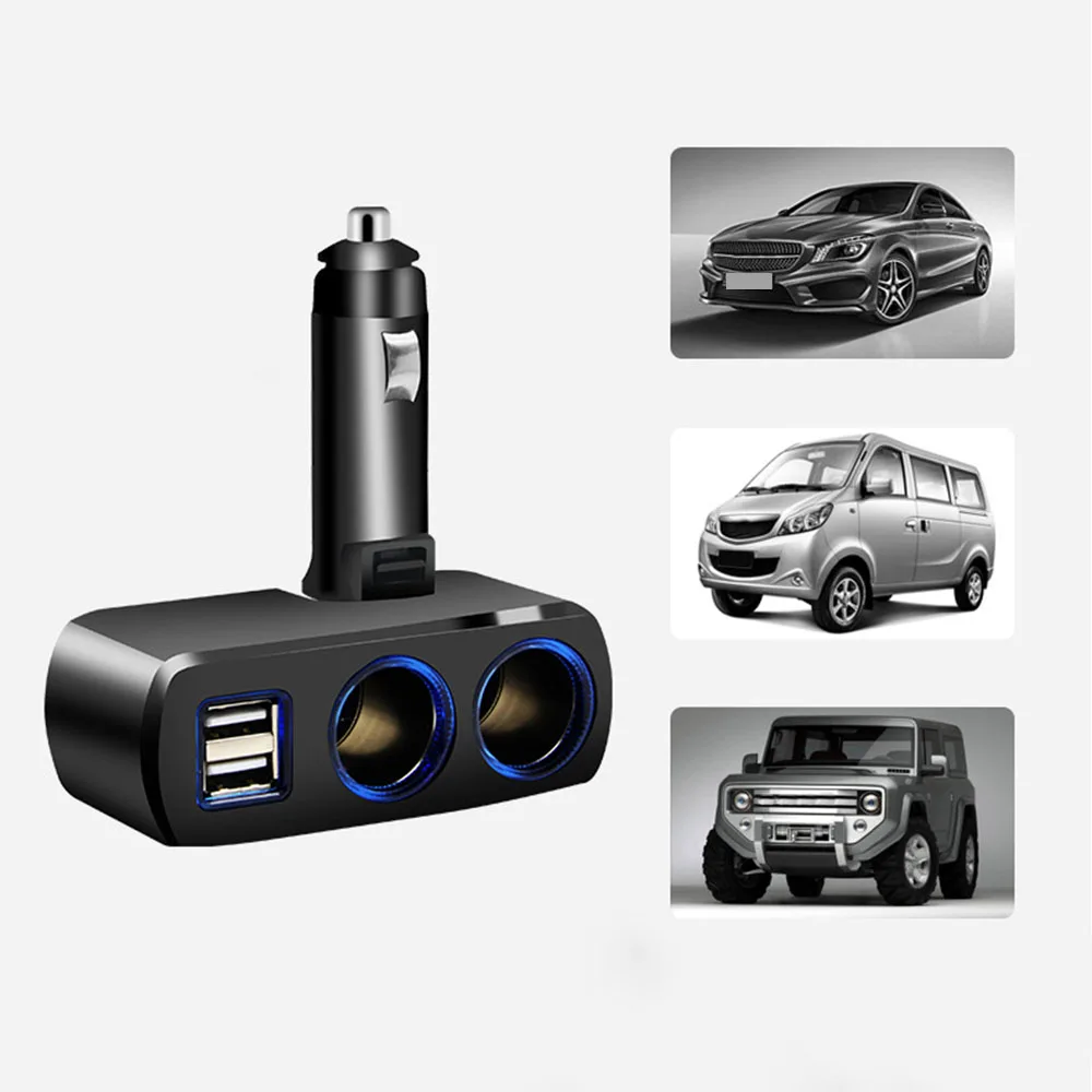3.1A устройство для автомобиля с двумя портами USB прикуриватель 2-полосная гнездо Зарядное устройство SD-1918 DC12V 24V