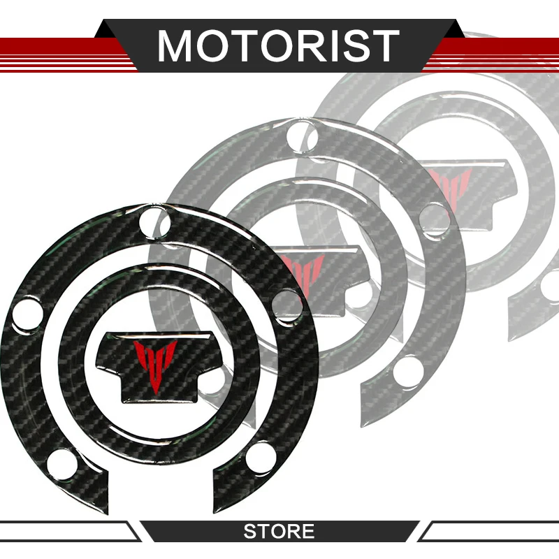 Carbon Fiber Gas Fuel Oil Tank Pad Protector Cover Decals Sticker 3D Motorcycle For YAMAHA MT-07 MT-09 MT07 MT09 | Автомобили и