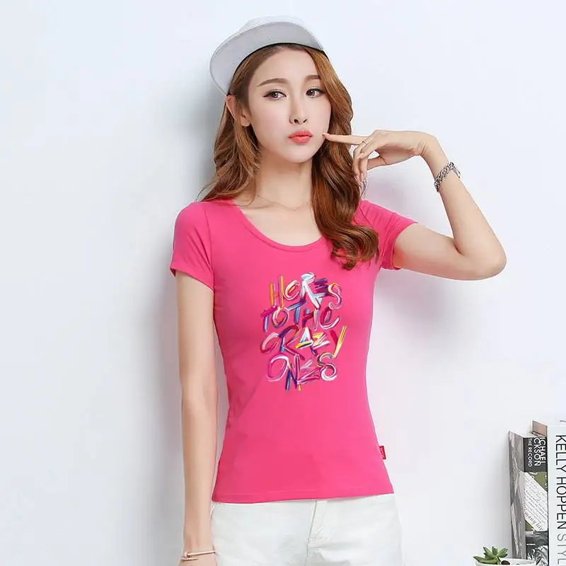 

2020 tshirt women t shirt friends new hot style letter friends print brown short sleeve t-shirts Europe