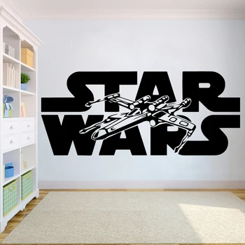 

Star Wars Wall Stickers Wallpaper For Room Vinyl Wallpaper For Kids Room STAR WAR Wall Decals Sticker home decor HY848