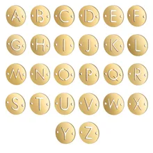 5pcs/lot Never Fade Stainless Steel 26 Letter Pendant charms Top quality diy Necklace/Bracelet Jewelry Making Accessories