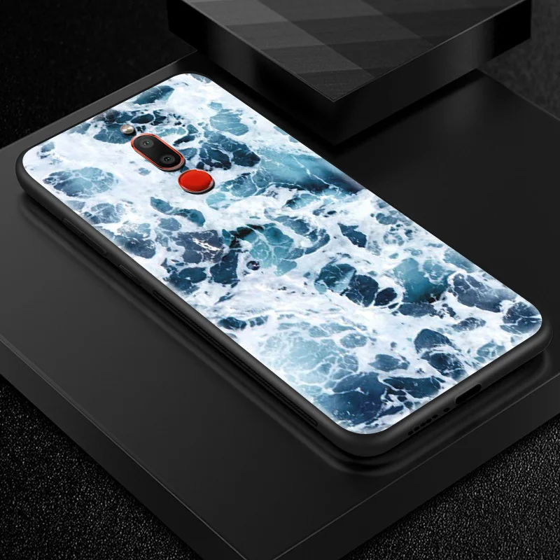 Чехол из закаленного стекла для Meizu 16s 16th Plus 16X M6T M882Q M892Q M5 M6 M8 M9 Note Frame бампер TPU Patten Sky защитная задняя крышка - Цвет: W189
