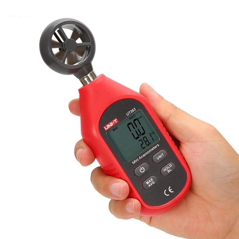 UNI-T UT363 UT363BT Mini Handheld Anemometer With Bluetooth Digital Wind Anemometers Speed Measurement Temperature Tester. images - 6