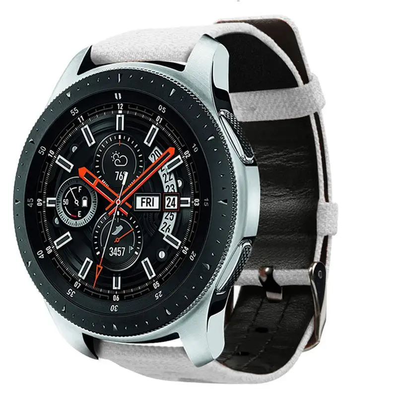 Ремешок для samsung gear S3 Frontier/Classic Galaxy Watch 46 мм 22 мм ремешок для часов нейлоновый кожаный ремешок для часов брезентовый браслет наручный ремень
