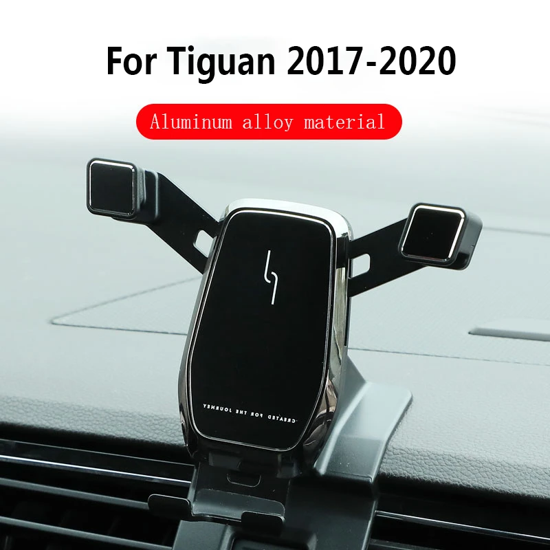 Support de téléphone portable de voiture pour Volkswagen Tiguan, support de  navigation, support de montage par gravité, 2017, 2018, 2019, 2020
