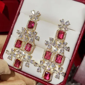 

Designer Fashion Copper Jewelry 3A Cubic Zirconia Party Earring