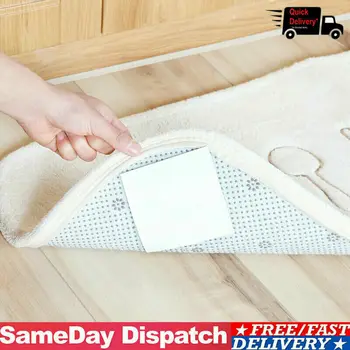 

4X Double-sided Self Adhesive Carpet Sticker Rug Pads Non-woven Anti-slip Tape