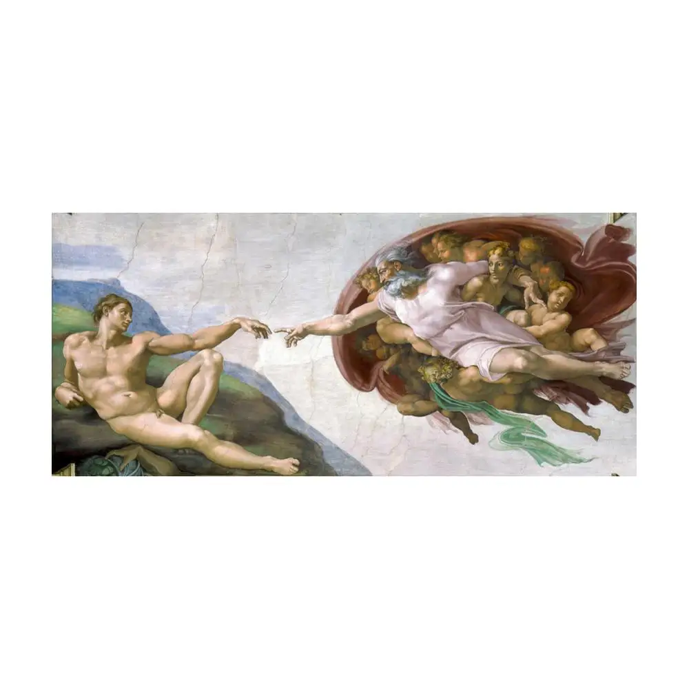 Плакат известных картин создание Адама Michelangelo художественная картина Картина 24