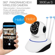Домашняя ip-камера с поворотом, PTZ, камера видеонаблюдения, Wifi, RJ45, ИК камера ночного видения, беспроводная камера, голосовой вызов, обнаружени...(China)