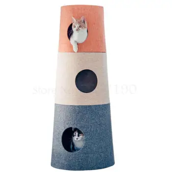 

Cat supplies climbing frame Tongtianzhu multi-layer cat toy large cat tower cat nest platform villa