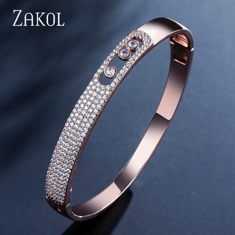 ZAKOL модный роскошный браслет для мам белый с кубическим цирконием свадьбы новый