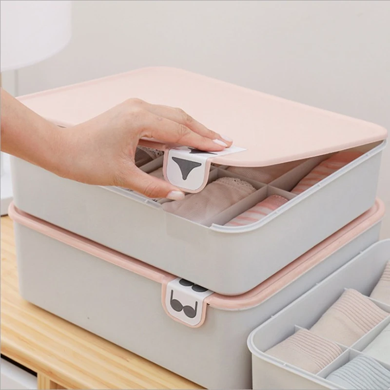 

Underwear storage box, bra underwear socks finishing box, 1 grid 10 grid 15 grid underwear finishing drawer wardrobe