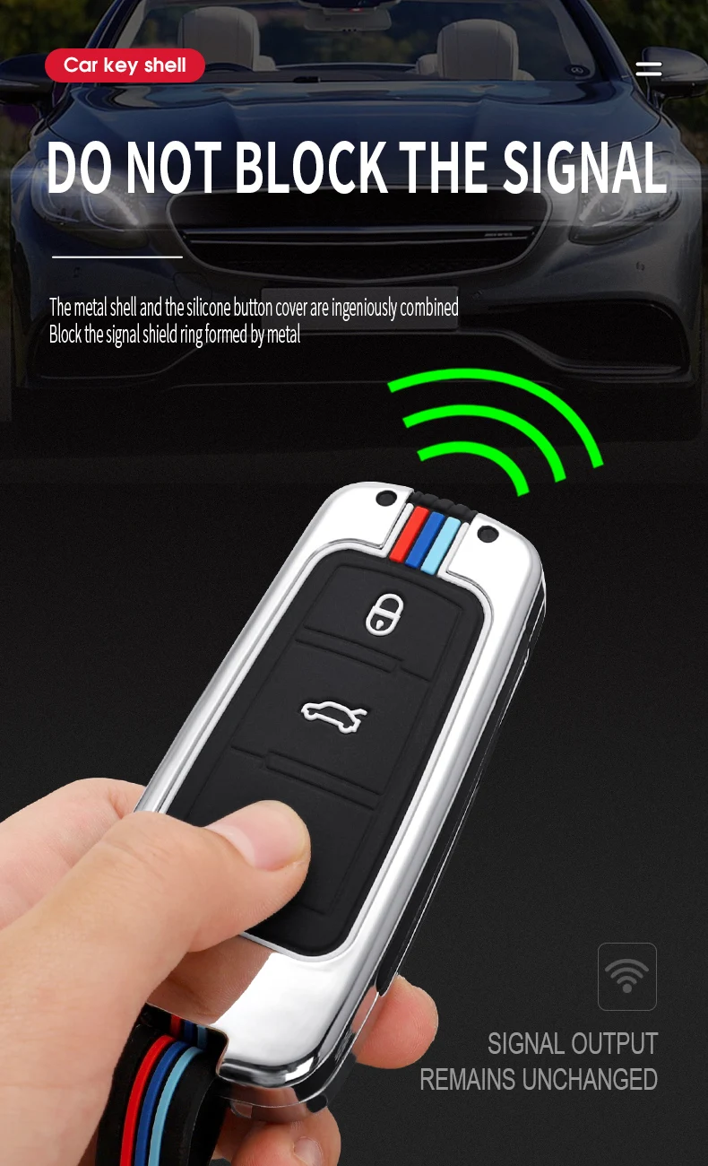Custodia per chiave a distanza per auto in lega di zinco per Volkswagen VW Passat CC B6 B7 R36 Maogotan 3C Smart Key Protector Shell Fob accessori 13 Custodia per chiave a distanza per auto in lega di zinco per Volkswagen VW Passat CC B6 B7 R36 Maogotan 3C Smart Key Protector Shell Fob accessori - H6abd07afdfc2472da0f88c910ebb60a7E