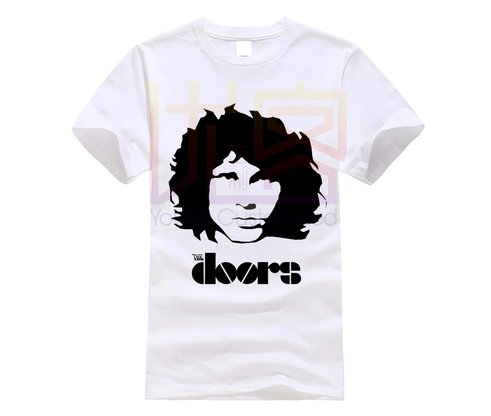 Лето новинка мужчины The Doors Футболка Jim Morrison Rock короткий рукав|Футболки| |