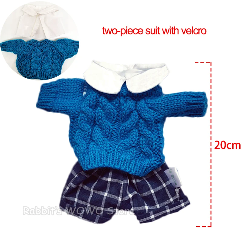 30cm Doll Clothes for Rabbit/Cat/Bear Plush Toys Soft Suit Sweater Clothes Accessories for 1/6 BJD Dolls Baby Girls Gifts 16
