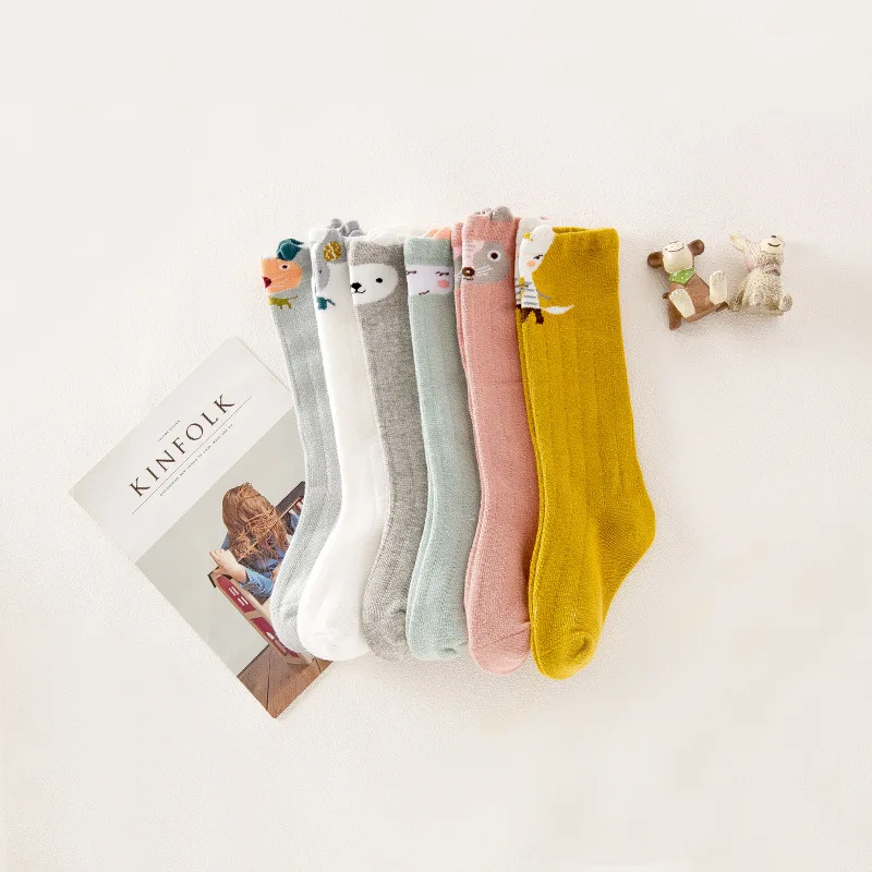 Носки для малышей Новые весенне-летние носки для новорожденных детские носки с героями мультфильмов на осень и зиму для мальчиков и девочек 0-3 месяцев