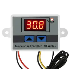 Controlador de temperatura Digital 10A, termostato de microordenador, interruptor de sonda 220V, interruptor de Control de termostato Digital multifuncional