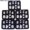 15Pcs 1:12 Miniature Porcelain Tea Cup Set Chintz Flower Tableware Kitchen Dollhouse Furniture Toys For Children 1