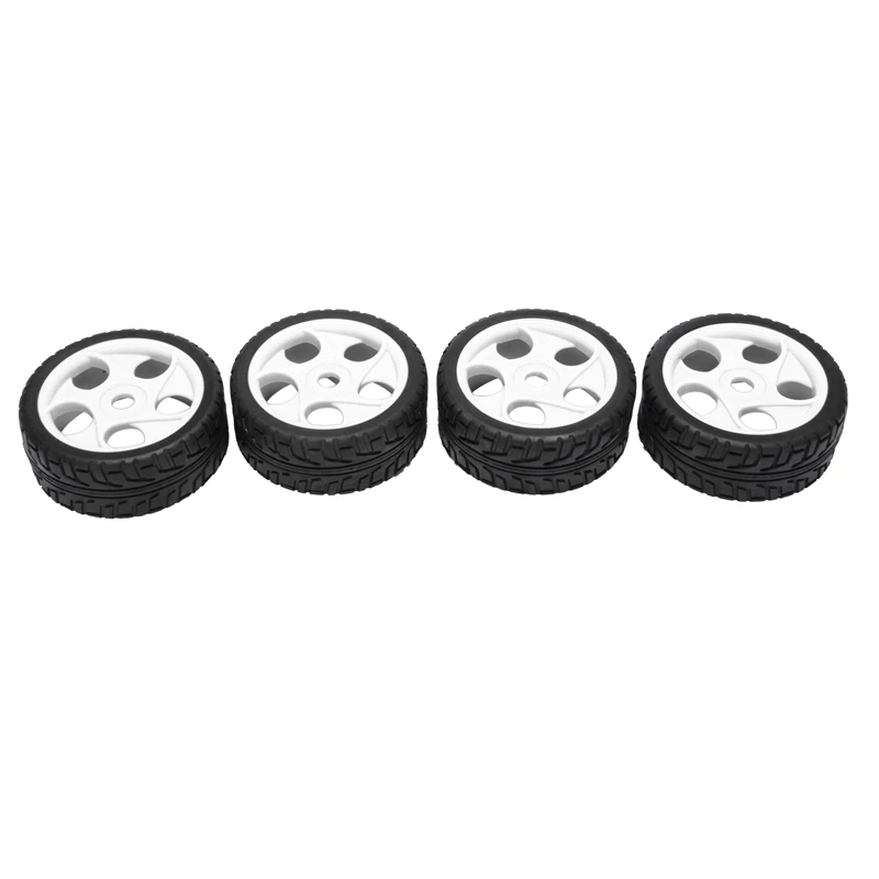4Pcs RC Buggy Off Flat Run Tires 100MM Rubber Tyre Plastic Wheel Rim Hex Adapter 17MM for 1/8 Car Accessories | Игрушки и хобби